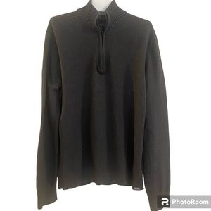 Men’s Eddie Bauer 1/4 zip gray sweater size M